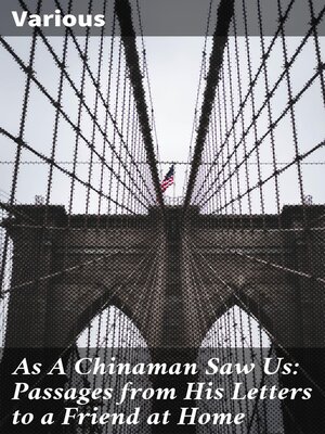 cover image of As a Chinaman Saw Us